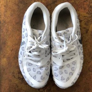 Nike Free 5.0 white leopard print